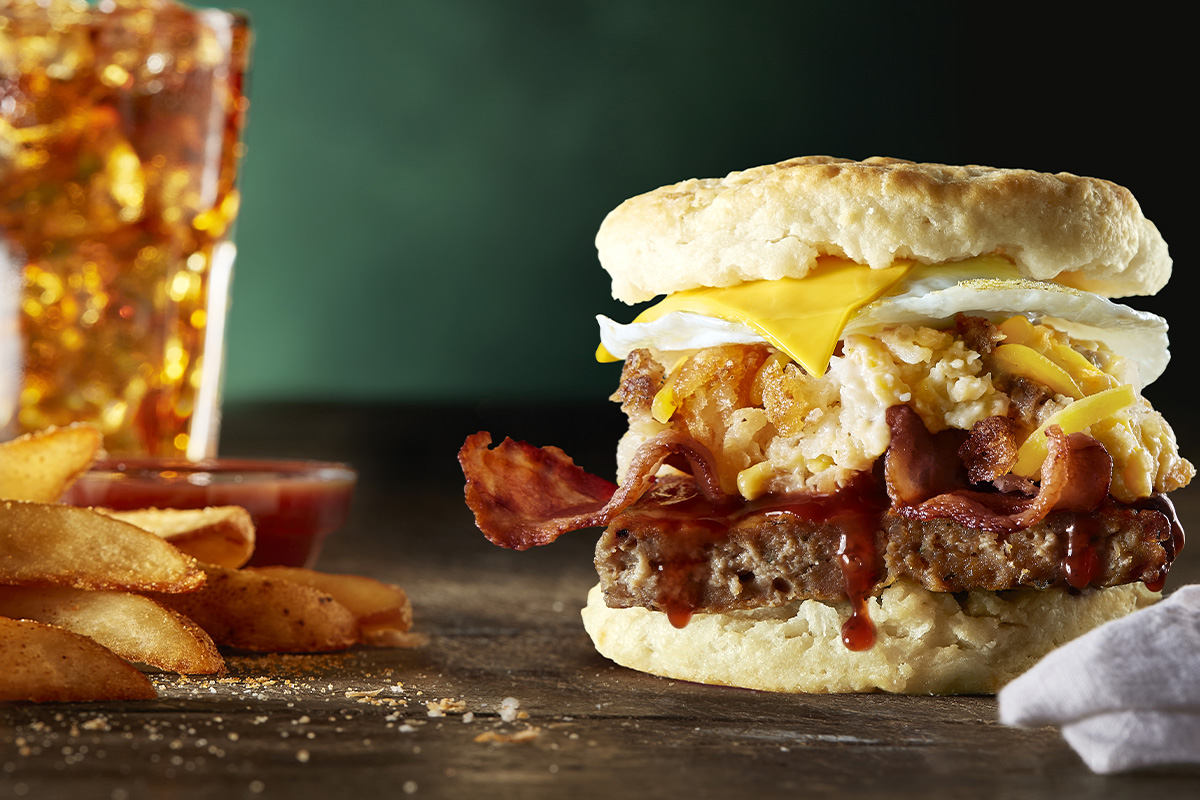 Biscuitville Loaded Meatloaf Biscuit